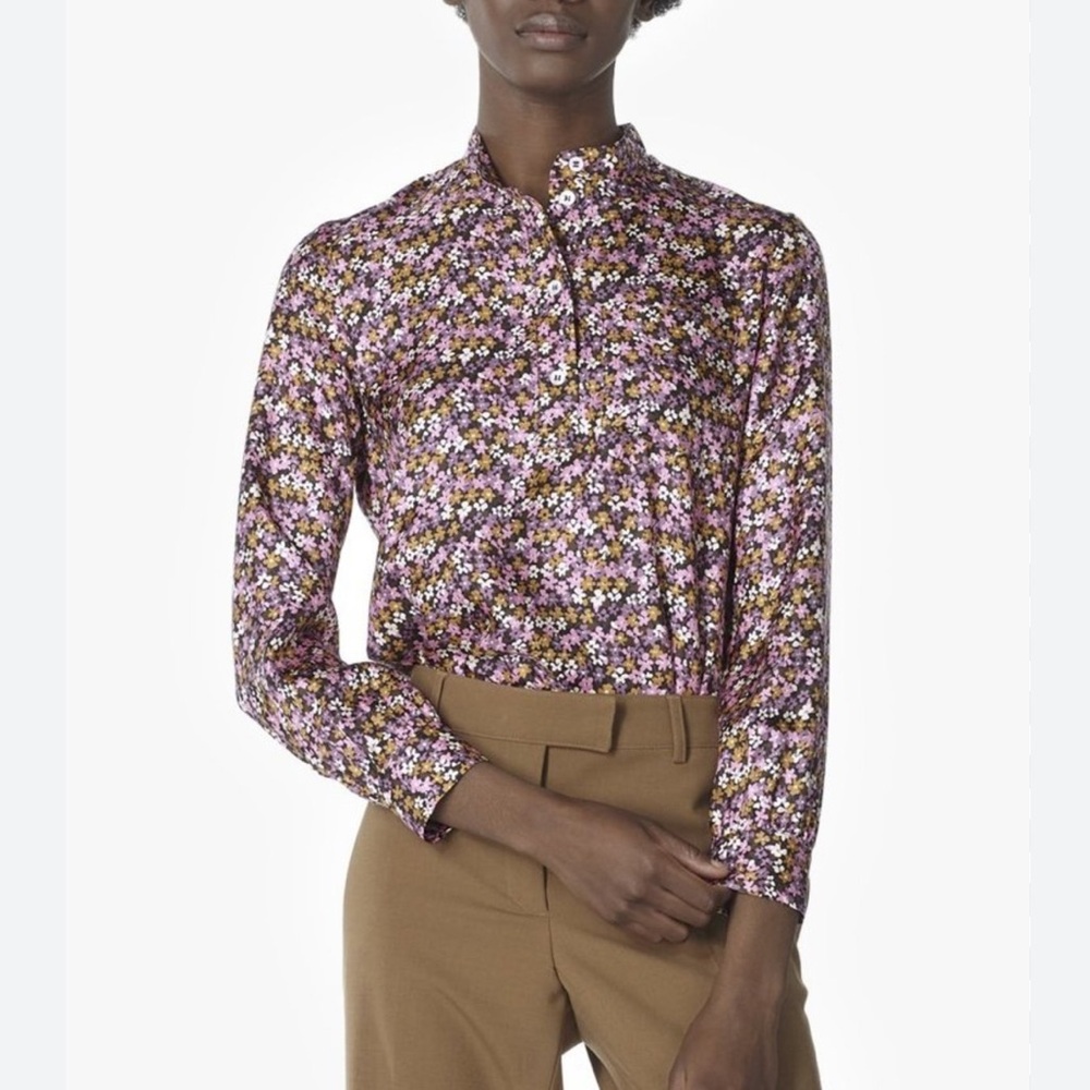 A.P.C. Women's Silk Floral Blouse